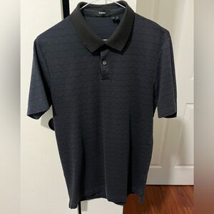 THEORY MEN’S STANDARD POLO O_TONAL JACQUARD